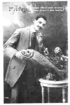 Homme au poisson d'avril
